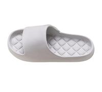Slippers Women's Elegant Slippers Summer Open Soft Bath Slippers Non-Slip Slippers Open Toe Breathable Bath Slippers Lightweight Slippers Lovers Shower Shoes Comfortable Slides, gray, 9 UK