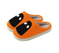 Slippers Women's Fluffy Slippers Halloween Felt Slippers | Slippers Winter Plush Adult Ghost Slippers Cuddly Slippers Non-Slip Soft Women's Slippers Winter Slippers