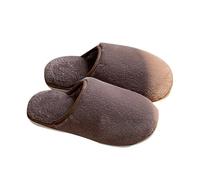Slippers Womens Indoor Shoes for Women Thermal Slippers Women Men's Winter Warm Home Cotton Drag with Pile Thick Slipper Slipper Brown