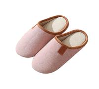 Slippers Women's Lined Mules Guest Slippers Soft Sole Home Slippers Comfortable Warm Slippers House Slippers Felt Slippers Winter Hut Shoes Felt Slippers, pink, 6 UK
