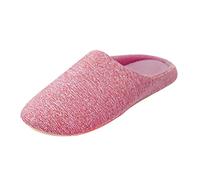 Slippers Women's Mules Comfortable Slippers Women's Closed Non-Slip Felt Slippers Warm Felt Slippers Soft Winter Shoes Casual Slippers for Wide Foot Guest Slippers Flat Slippers, Red (watermelon red