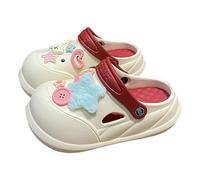 Slippers Women's Platform Clogs Slip On Slides Shoes Beach Sandals Gardener Clog Hight Heels Mule Slippers Garden Shoes DIY Accessories Sandals Red