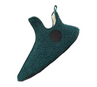 Slippers Women's Plush Grey Slippers Women's High Shaft Winter Slippers Lined House Boots Non-Slip Slippers Unisex House Slippers Couples House Shoes Outdoor Slip-On Shoes, Green, 10 UK