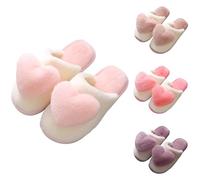 Slippers Women's Plush Pink Fur Slippers Women's Lambskin Plush Slippers Esprit Winter Slippers Comfy Cuddly Slippers Fluffy Slippers Aesthetic Felt Slippers Elegant Women's Slippers, purple, 7 UK
