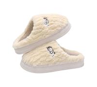 Slippers Women's Plush Winter Slippers Men's Closed Slip-On Felt Slippers Warm Felt Slippers Non-Slip Slippers for Felt Wool Gravel Winter Shoes Minimalist Guest Slippers, yellow, 8 UK
