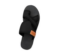 Slippers Women's Sandals Comfort Feet Plantar Fasciitis Arch Support Orthotic Sandals Portable Slippers Non-Slip Bath Slippers Yoga Foot Bed Holiday Slippers Toe Post Mules Beach Shoes, black, 7 UK