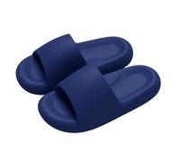 Slippers Women's Summer Open Platform Bathing Shoes Cloud Shoes Lightweight Slippers Comfortable Shower Shoes Thick Soles Shower Slippers Unisex Beach Shoes for Everyday Use Classic Sandals, darkblue