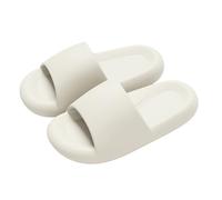Slippers Women's Summer Open Platform Bathing Shoes Cloud Shoes Lightweight Slippers Comfortable Shower Shoes Thick Soles Shower Slippers Unisex Beach Shoes for Everyday Use Classic Sandals, White, 6