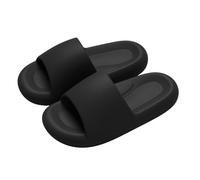 Slippers Women's Summer Open Platform Bathing Shoes Cloud Shoes Lightweight Slippers Comfortable Shower Shoes Thick Soles Shower Slippers Unisex Beach Shoes for Everyday Use Classic Sandals, black, 8