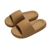 Slippers Women's Summer Open Platform Bathing Shoes Cloud Shoes Lightweight Slippers Comfortable Shower Shoes Thick Soles Shower Slippers Unisex Beach Shoes for Everyday Use Classic Sandals, khaki, 8