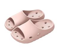 Slippers Women's Summer Soft Bathing Shoes Slippers Indoor Lightweight Shower Shoes Breathable Mules Quick-Drying Casual Flat Slippers Non-Slip Beach Shoes, lightpink, 8 UK