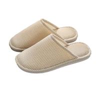Slippers Women's Warm Slippers Women's Winter Elegant House Slippers Front Closed Home Shoes Flat Slippers Minimalist Slippers Comfortable Lovers Couple Slippers Cuddly Winter Slippers, khaki, 7 UK