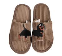 Slippers Women's Winter Animals - Slippers Women's Plush Winter Slippers Cotton Mules Leisure Slippers Cosy Slippers Winter Slippers Warm Slippers Autumn Outdoor Shoes Cotton Slippers, brown, 8 UK