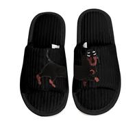 Slippers Women's Winter Animals - Slippers Women's Plush Winter Slippers Cotton Mules Leisure Slippers Cosy Slippers Winter Slippers Warm Slippers Autumn Outdoor Shoes Cotton Slippers, black, 4 UK