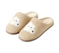 Slippers Women's Winter Plush Generically Lined Guest Visitor Slippers | Slippers Women's Cotton Washable Cloud Motif Hut Shoes Warm Boots Cuddly Fur Shoes Unisex Warmies Shoes