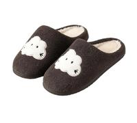 Slippers Women's Winter Plush Generically Lined Guest Visitor Slippers | Slippers Women's Cotton Washable Cloud Motif Hut Shoes Warm Boots Cuddly Fur Shoes Unisex Warmies Shoes