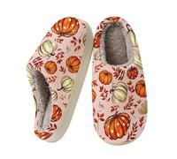 Slippers Women's Winter Plush Slippers Men Warm Cooking Felt Slippers | Slippers Women's Cotton Washable Halloween Festive Print Cat Fur Shoes Kapcie Damskie Cork Sole Fluffy Slippers