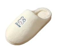 Slippers Women's Winter Warm Winter Cute Cartoon Collections Parents Child Mother Daughter Indoor Slippers Comfortable Solid Round Toe Warm Women's Slippers, Wh6, 7 UK