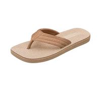 Slippers Women's Woven Flip Flops-Square Toe Thong Sandals Non-Slip Summer Beach Slides Flip Flop with Cushioned Strap Sandals Offering Great Arch Support and Comfort Walking Thong Sandal