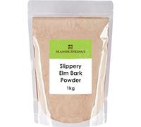 Slippery Elm Bark Powder 1kg by Manor Springs, Soothes Digestion & Upset Stomach, Eases Discomfort, Helps Soothe The Throat and Coughing, No Irradiated, No Contaminated, No GMO