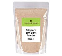 Slippery Elm Bark Powder 250g by Manor Springs, Soothes Digestion & Upset Stomach, Eases Discomfort, Helps Soothe The Throat and Coughing, No Irradiated, No Contaminated, No GMO