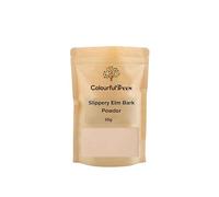 Slippery Elm Bark Powder 50g by Colourful Trees, Soothes Digestion & Upset Stomach, Helps Soothe The Throat and Coughing, Eases Discomfor, No Irradiated, No Contaminated, No GMO