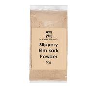 Slippery Elm Bark Powder 50g by Manor Springs, Soothes Digestion & Upset Stomach, Eases Discomfort, Helps Soothe The Throat and Coughing, No Irradiated, No Contaminated, No GMO