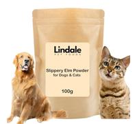 Slippery Elm Powder for Dogs & Cats 100g - Natural Digestive Support Supplement - Supports Gut Health & Healthy Stool - Pure Herbal Pet Supplement by Lindale Pet Foods