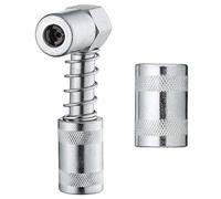 Slippery Pete - 90 Degree Grease Gun Coupler Snaps onto Grease Fittings in Tight Spaces