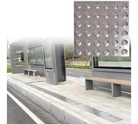 SlipResistant Tactile Paving Tiles for Visual Impairment Indoor/Outdoor Guidance Mats Safe Flo Pad (1 Pack 40x40cm/15.7x15.7in)