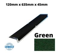 Slips Away 120mm X 45mm X 635mm Nosing Non Slip Decking Aluminium Screw Down Plates Green