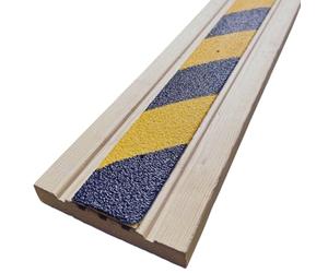 Slips Away 20-Pack Non Slip Decking Strips - Anti Slip GRP Tread for Garden, Ramp, Stair & Patio - Anti Skid Safety Strips for Wood & Composite Decking for Outdoor Steps - Hazard 600mm x 50mm