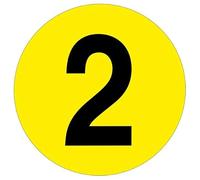 Slips Away All your Non Slip Solutions Warehouse Adhesive Number Floor Identification Markers - 190mm 2