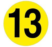 Slips Away All your Non Slip Solutions Warehouse Adhesive Number Floor Identification Markers - 190mm 13