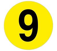 Slips Away All your Non Slip Solutions Warehouse Adhesive Number Floor Identification Markers - 190mm 9