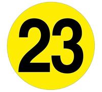 Slips Away All your Non Slip Solutions Warehouse Adhesive Number Floor Identification Markers - 190mm 23