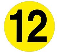 Slips Away All your Non Slip Solutions Warehouse Adhesive Number Floor Identification Markers - 190mm 12