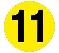 Slips Away All your Non Slip Solutions Warehouse Adhesive Number Floor Identification Markers - 190mm 11