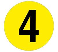 Slips Away All your Non Slip Solutions Warehouse Adhesive Number Floor Identification Markers - 190mm 4