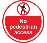 Slips Away All your Non Slip Solutions Warehouse Floor Graphic Marker Safety Signs -High Visibility - Strong Self Adhesive FLS12 No pedestrian access