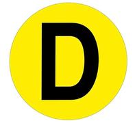 Slips Away All your Non Slip Solutions Warehouse Letter Adhesive 190mm Floor Identification Markers D