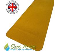 Slips Away Anti Slip Tread Cleats Pre Cut Tiles 150mm X 610mm Yellow 5 Pack
