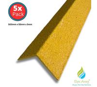 Slips Away Grp Stair Nosings Heavy-Duty Anti-Slip Safety Tread - Non-Slip Step Edge Protection Yellow 500mm