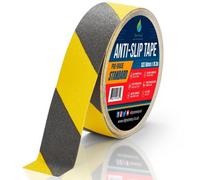Slips Away Hazard Warning Yellow Black Anti Slip Tape Roll Standard Grade 25mm 50mm X 18.3M