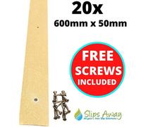 Slips Away Non Slip Decking Strips Grp Heavy Duty Pro Grade 50mm - Beige