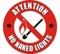 Slips Away Warehouse Floor Graphic Marker Safety Signs - Strong Self Adhesive Ewm09 - No Naked Lights