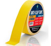 SlipsAway Anti-Slip Tape Roll - Strong Adhesive Grip Tape for Stairs Tread, Ramp & Deck - 50mm x 18.3m Waterproof Non-Skid Tape for Indoor/Outdoor Use - Made in the UK - Yellow