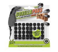 Slipstick GorillaPads Premium Cabinet Door Bumpers 10mm Round Adhesive Rubber Bumpers, Cabinet Stoppers, Bumpers for Drawers, Cupboards, Cutting Boards, Glass Tops, Picture Frames, 64 Dampers