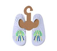 Slipstop Children's beach shoes, non-slip bathing shoes, girls, unisex, sun protection factor 50+, Candy purple with octopus, 4.5/6 UK Child