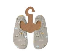 Slipstop Children's beach shoes, non-slip sports shoes, swimming, bathing shoes, holiday, unisex, sun protection factor 50+, Cars Naturel, 9.5/11 UK Child